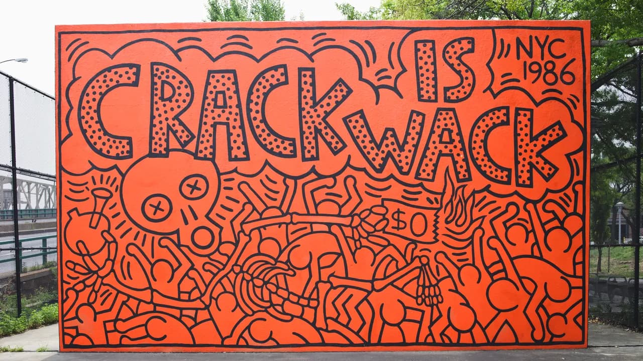 Keith Haring’s “Crack is Wack” – New York City