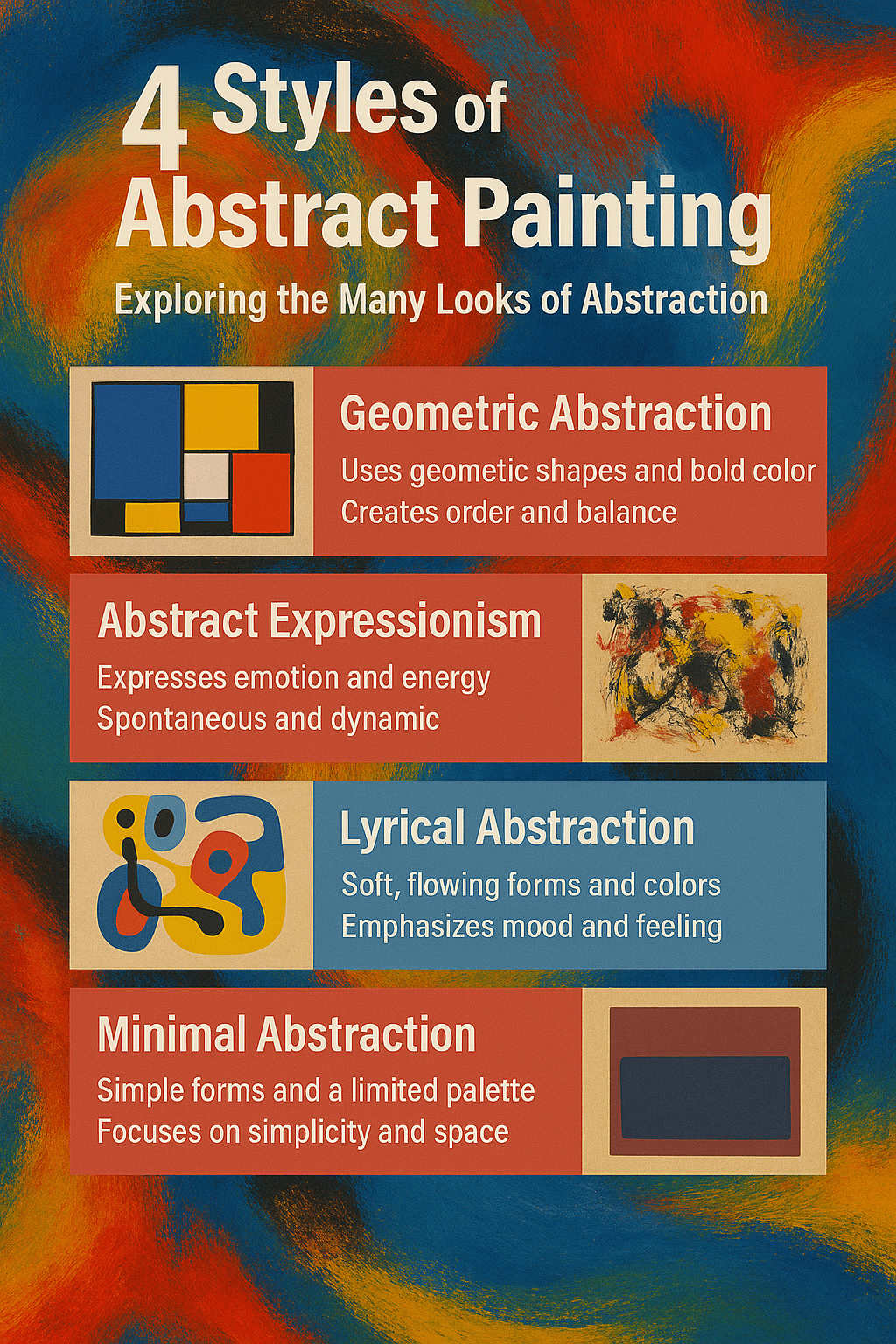 4 Different Styles of Abstract Painting