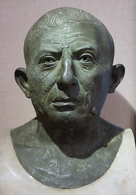 Bust of Lucius Caecilius Iucundus, found in Pompeii