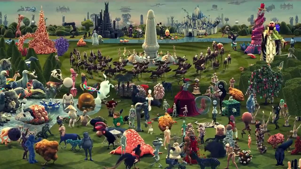 "The Garden of Earthly Delights" (AI Version) by Refik Anadol