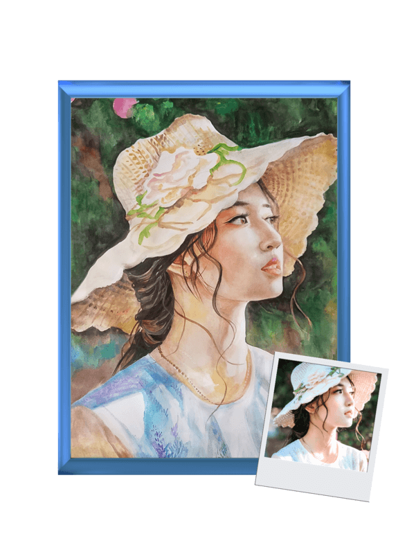 Custom Portrait of a Girl from a Photo