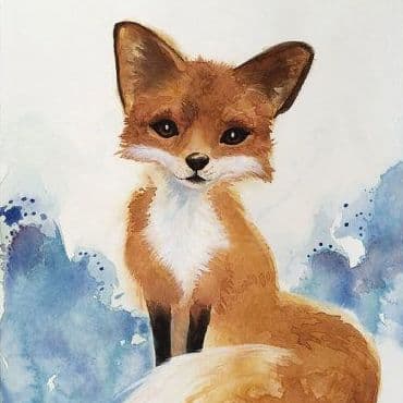 Cute Fox Painting