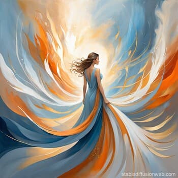 abstract memorial painting