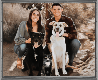 Custom Family Drawing - Framed