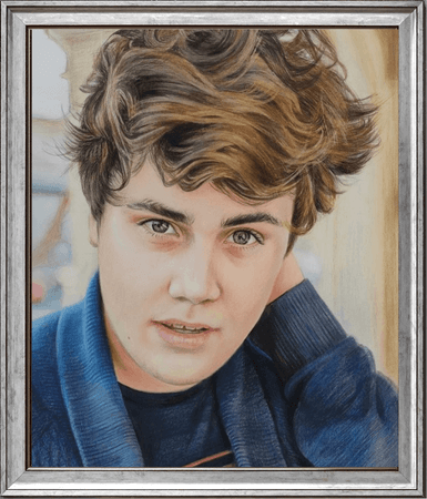 Custom Drawing of a Boy