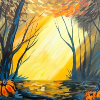 Forest with Pumpkins