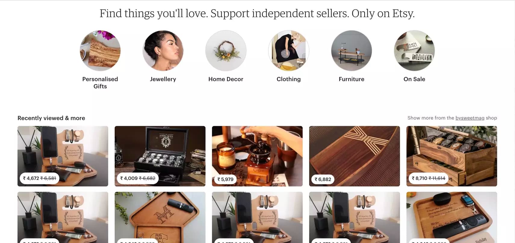 Etsy Screenshot