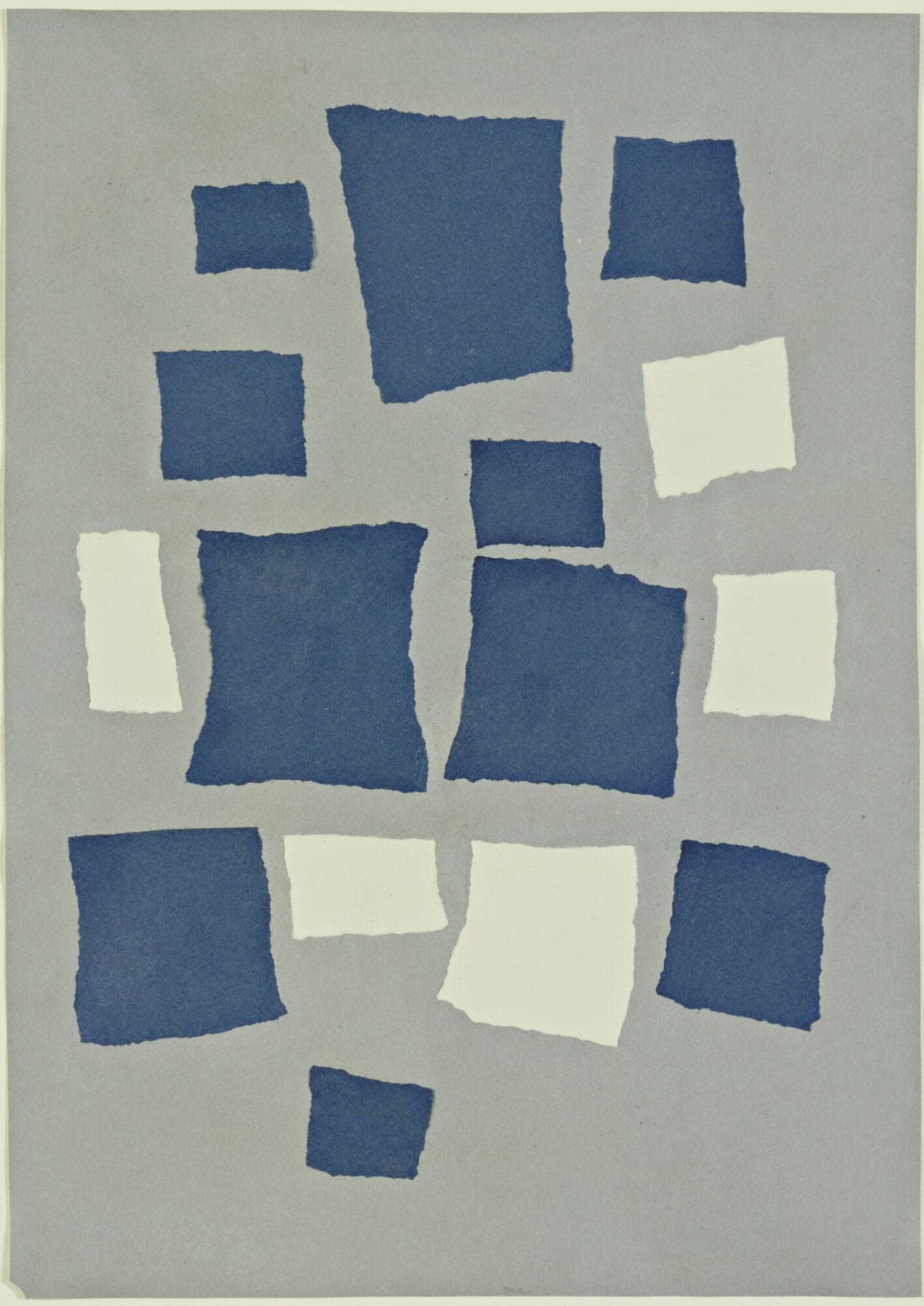Jean Arp – Untitled (Collage with Squares Arranged According to the Laws of Chance)