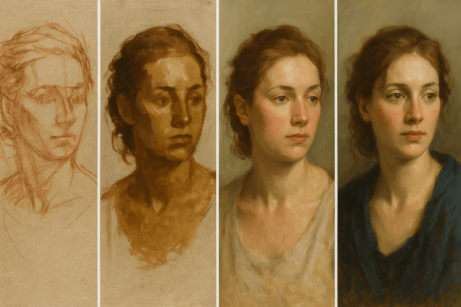 Painting a Portrait Step By Step