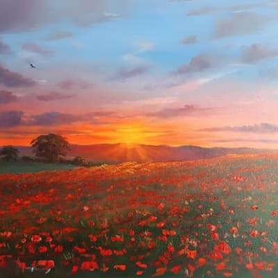 Paint a Sunset With Oils