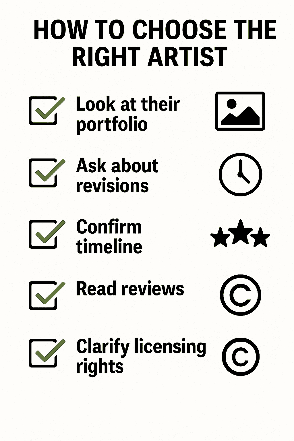 How to choose the right artist