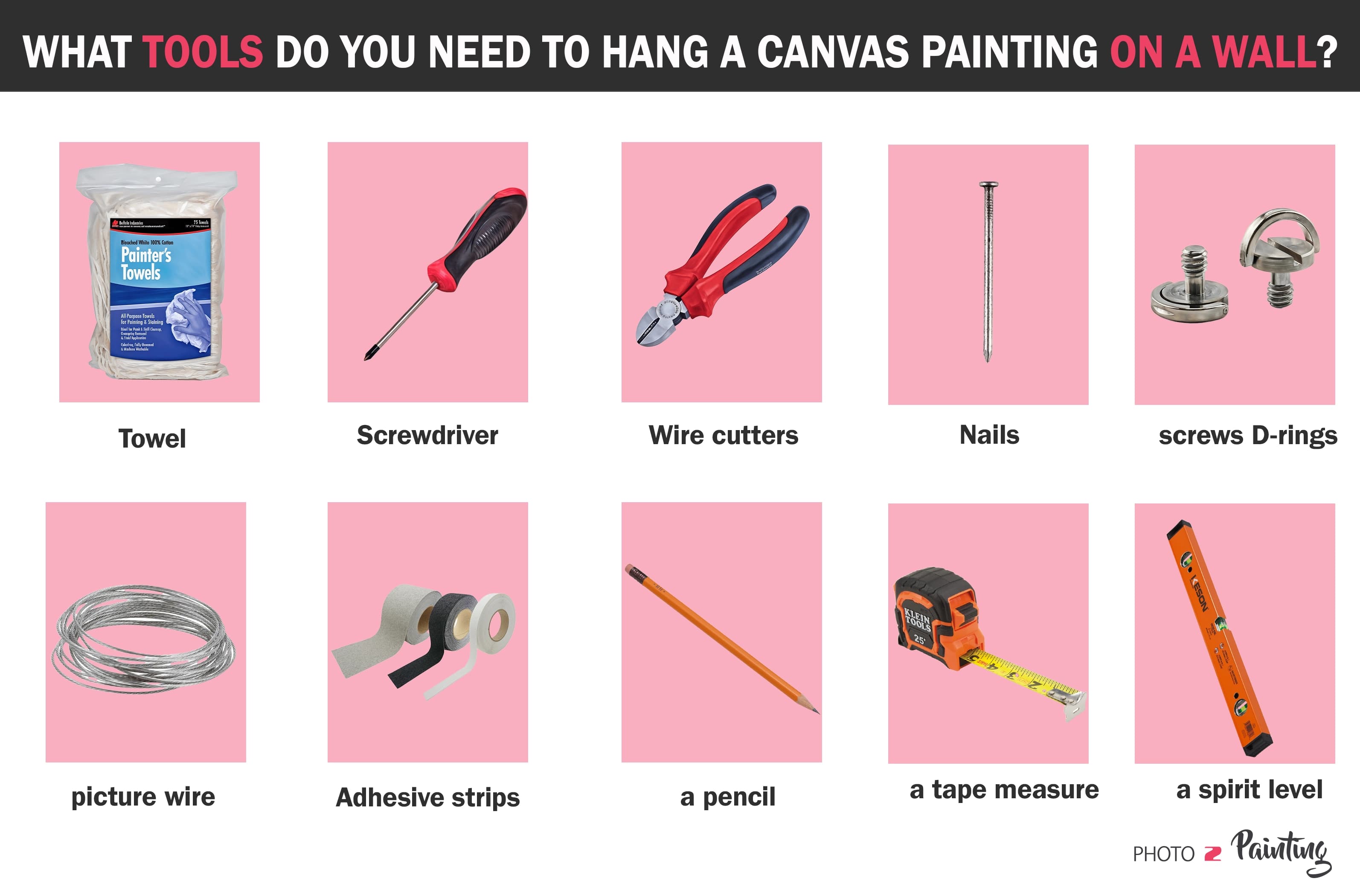 What Tools Do You Need to Hang a Canvas Painting on a Wall