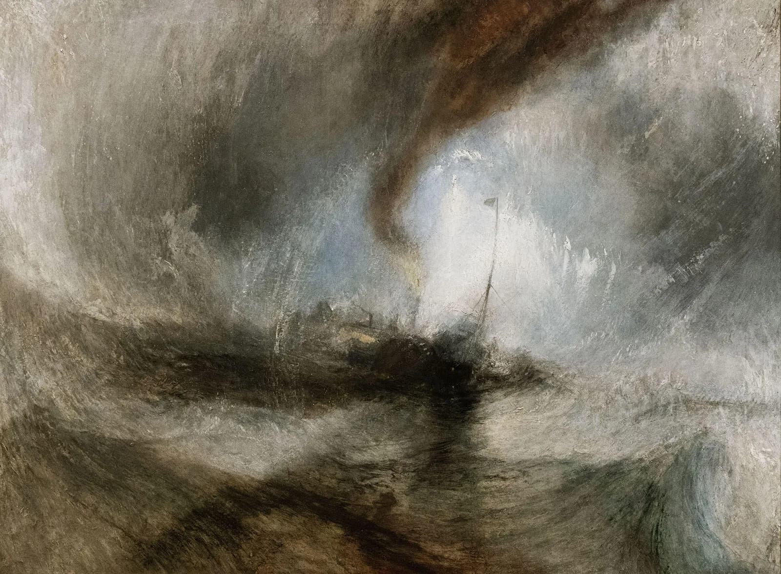 Snow Storm: Steam-Boat off a Harbour’s Mouth (1842)