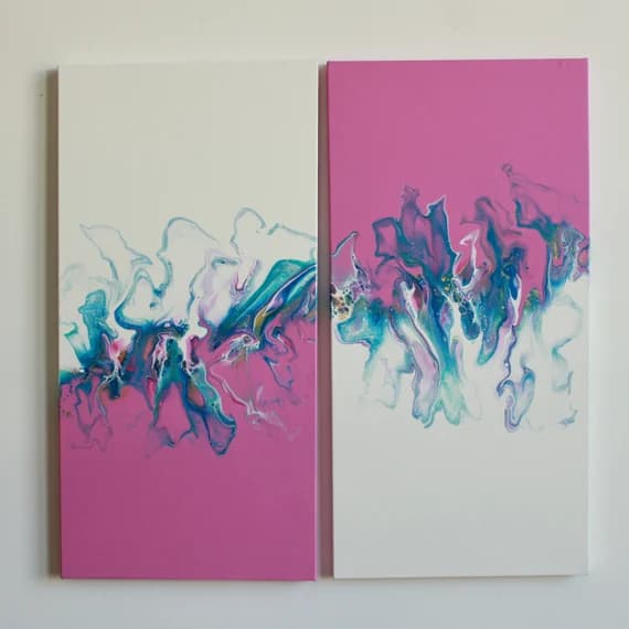 Split Diptych Painting