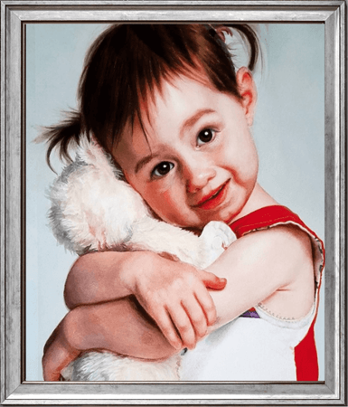 Realistic Commissioned Painting of a Child