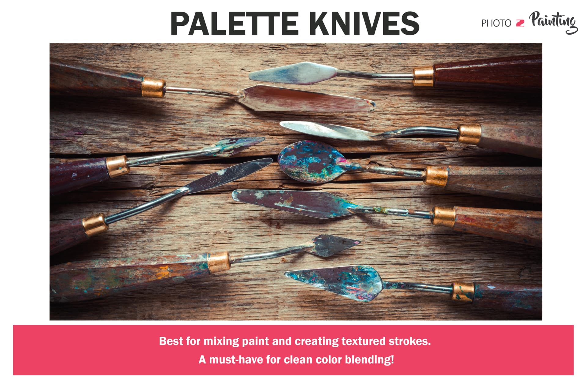 Optional Oil Painting Supplies - Palette Knives