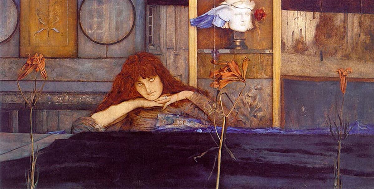 Fernand Khnopff – I Lock My Door Upon Myself