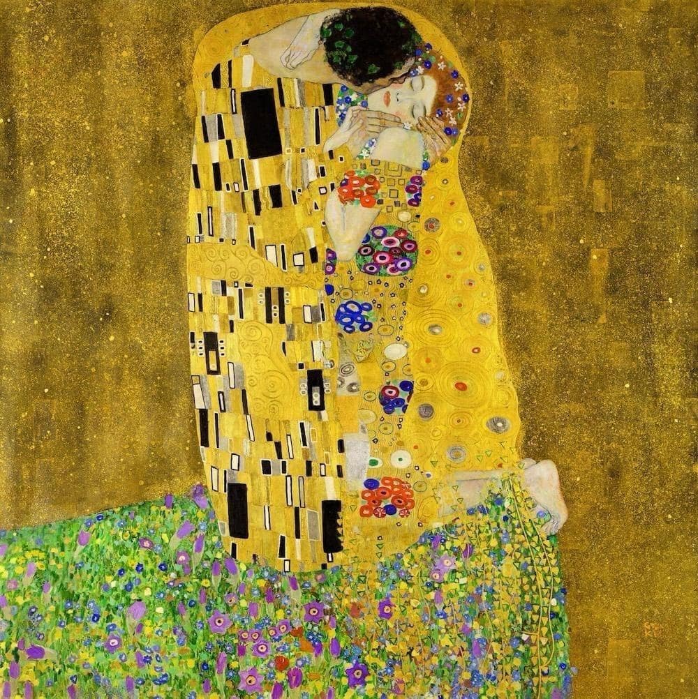 Klimt’s The Kiss