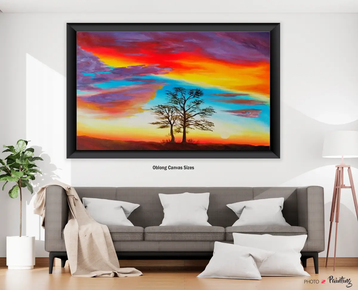 Oblong Canvas Sizes