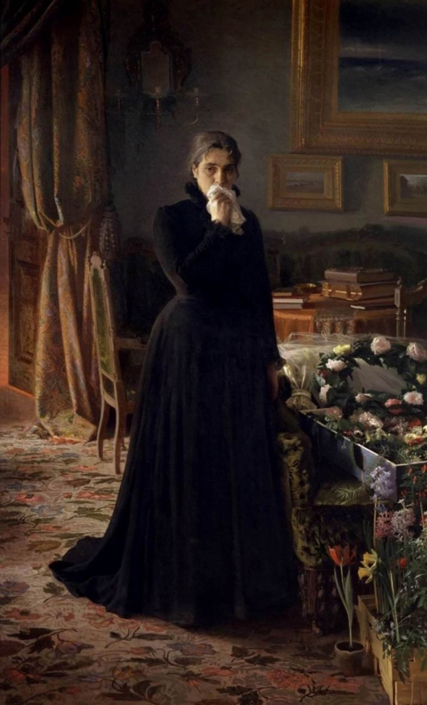 Inconsolable Grief by Ivan Kramskoy