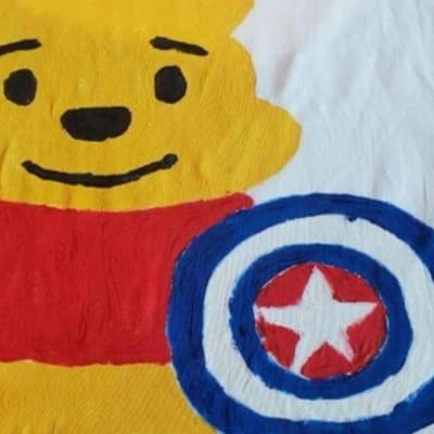 Lovely Pooh With Captain America Shield