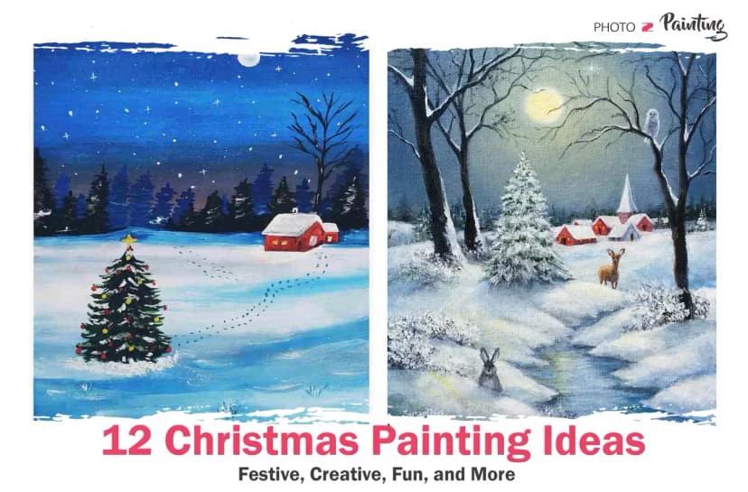 Christmas Painting Ideas - Feature Image