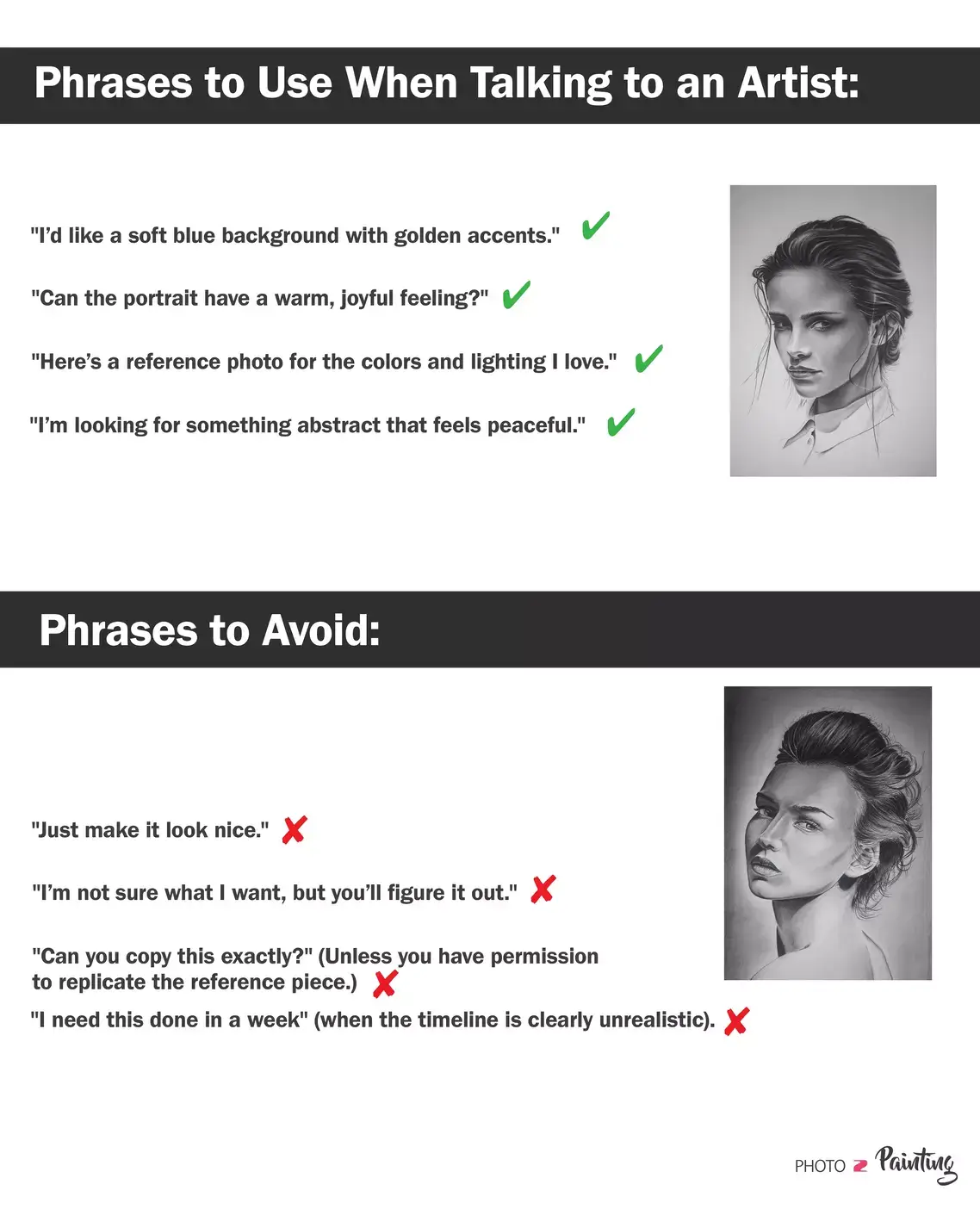 Phrases to Avoid When Communicating with an Artist