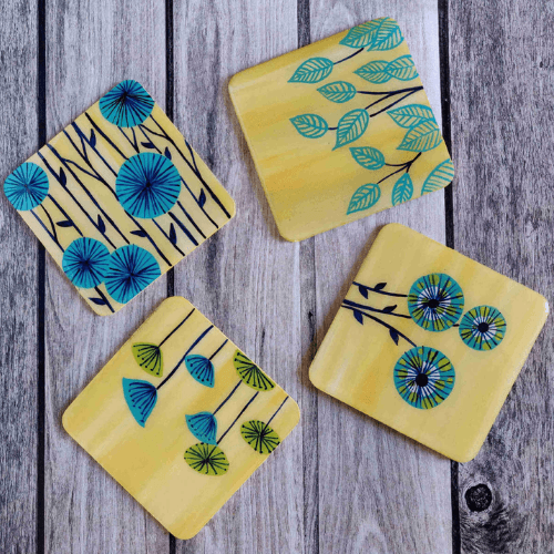 DIY Painted Coasters