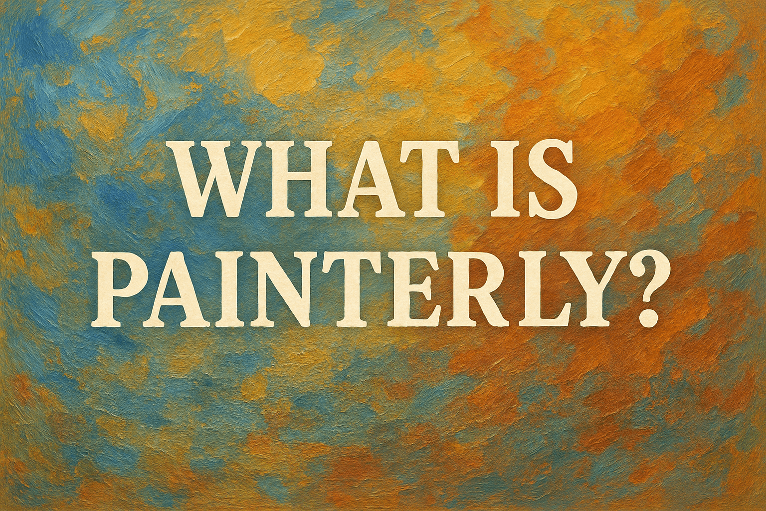 What is Painterly?