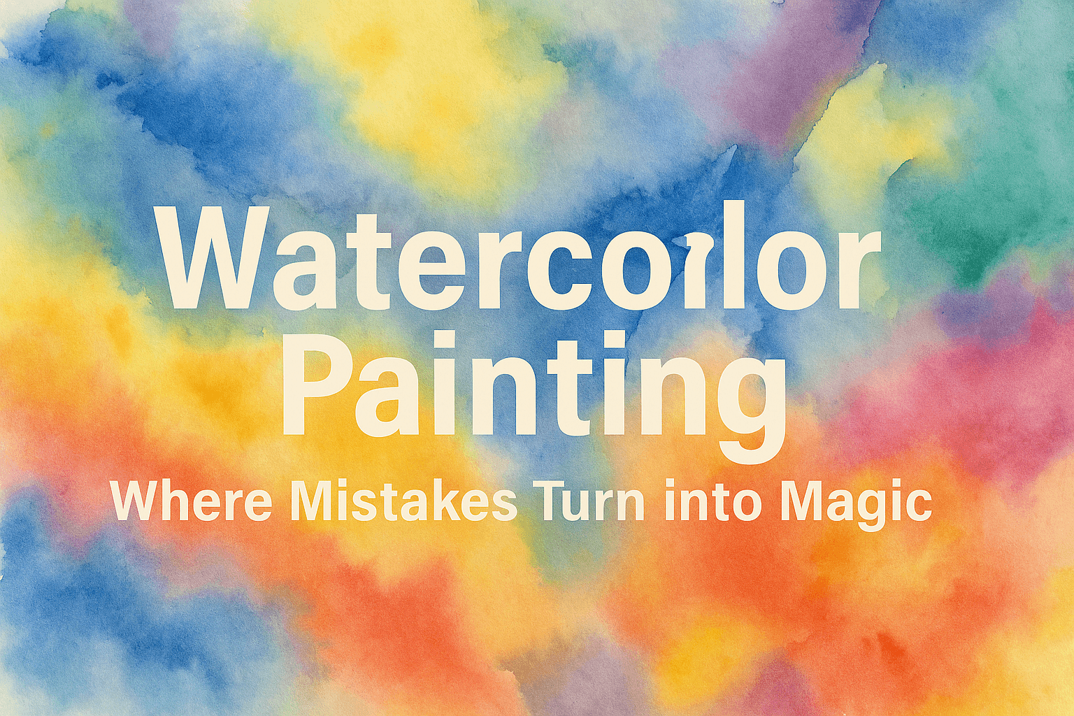 Watercolor Painting: Where Mistakes Turn into Magic