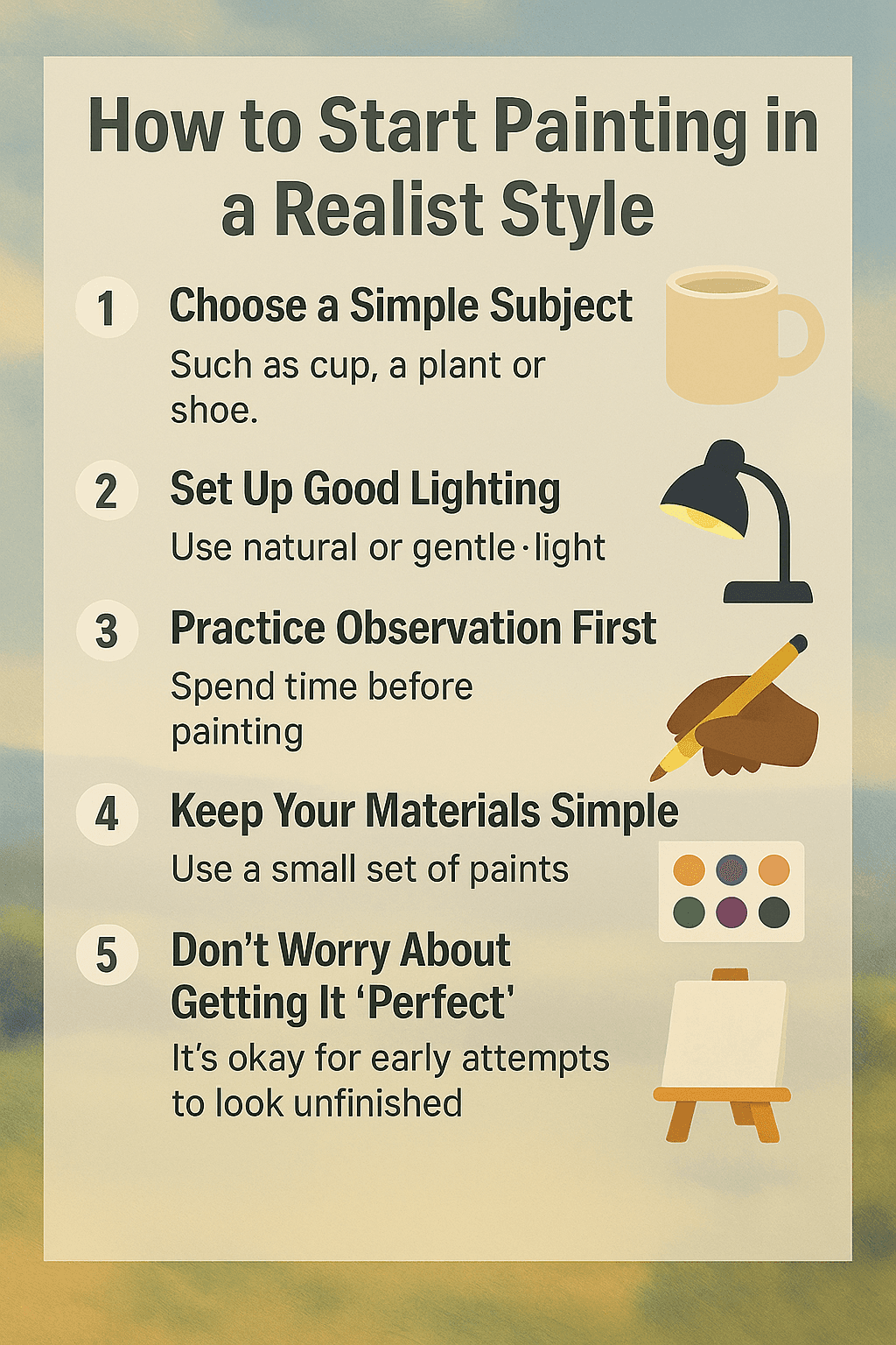 How to Start Painting in a Realist Style