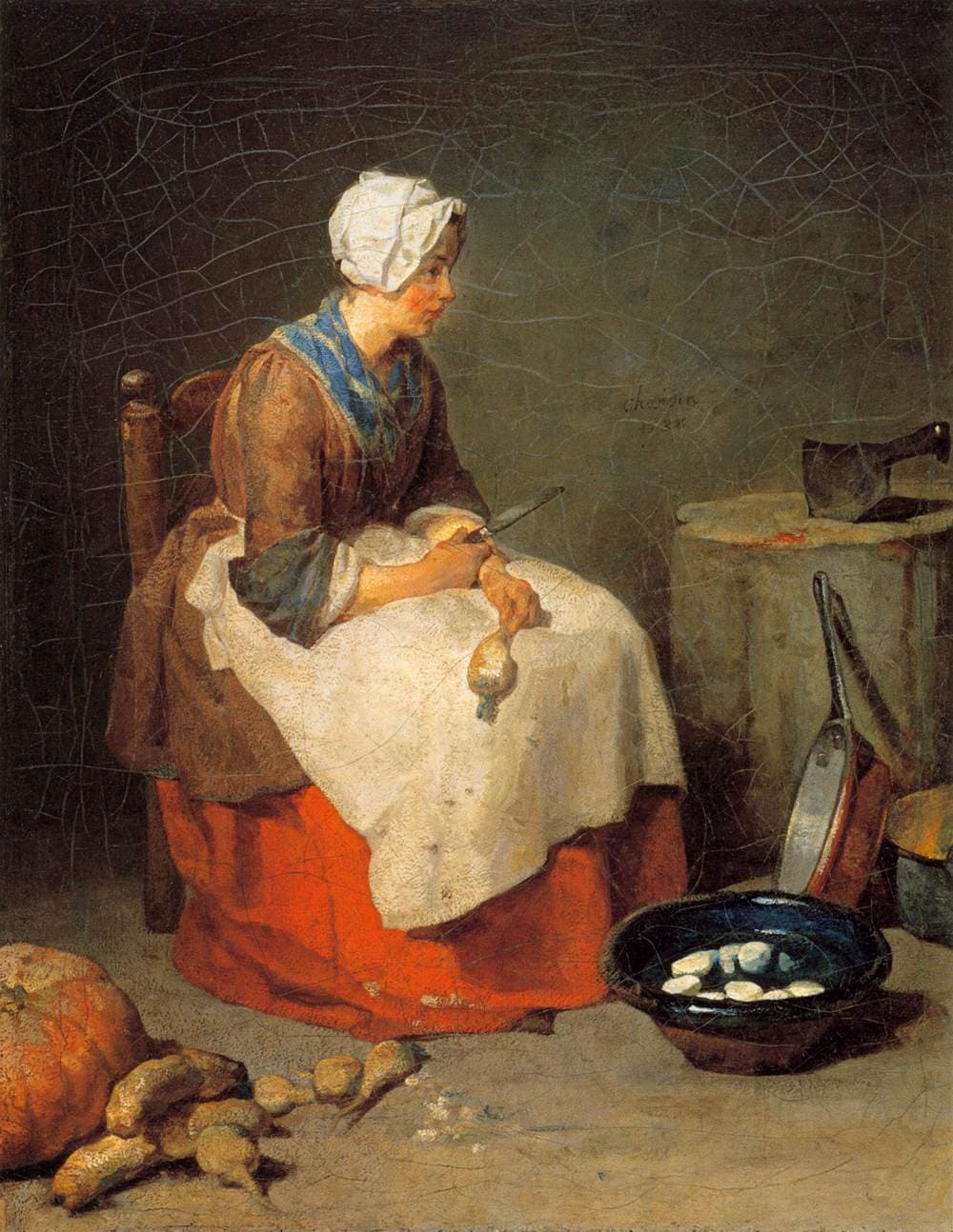 Jean-Baptiste-Siméon Chardin – The Kitchen Maid
