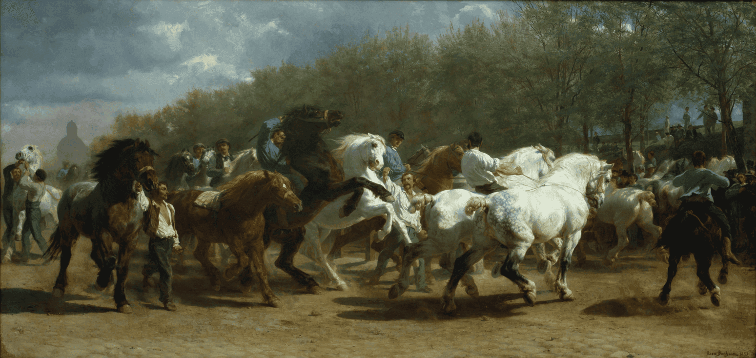 The Horse Fair – Rosa Bonheur (1852–1855)