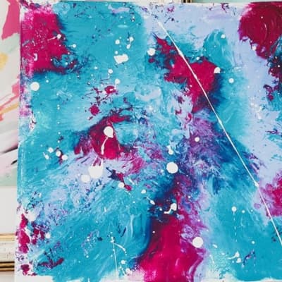 No-Mess Canvas Painting for Babies