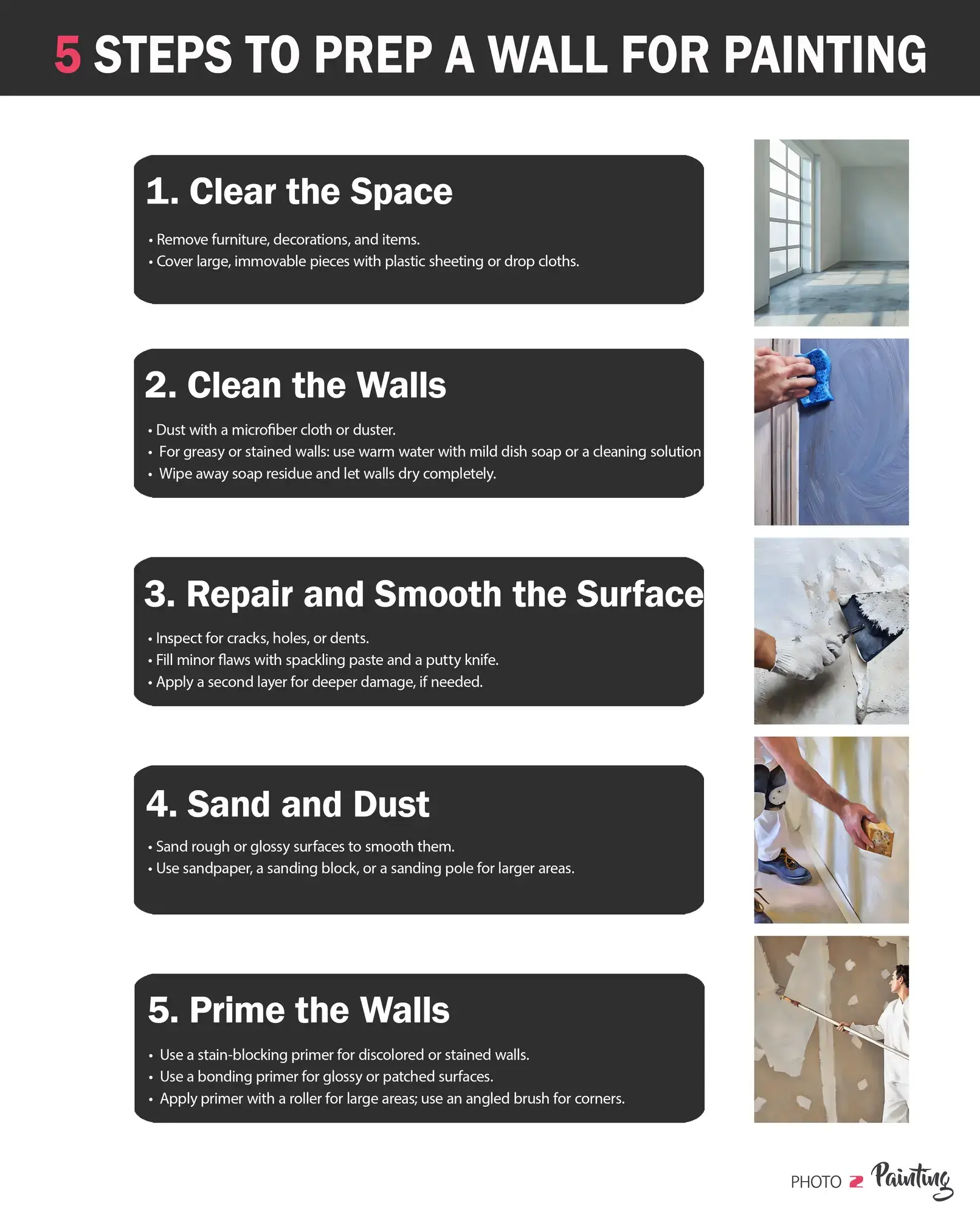 5 Steps to Prepare Walls for Painting