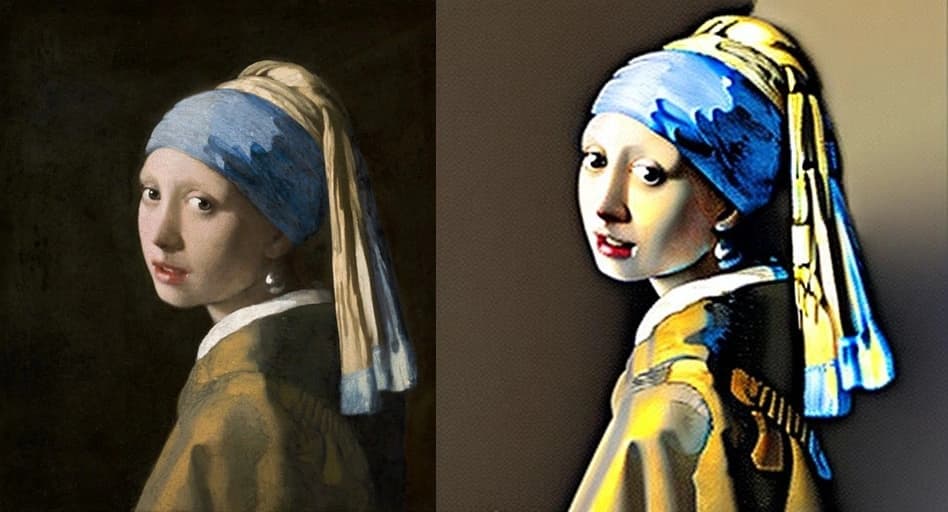 "Girl with a Pearl Earring" Painting