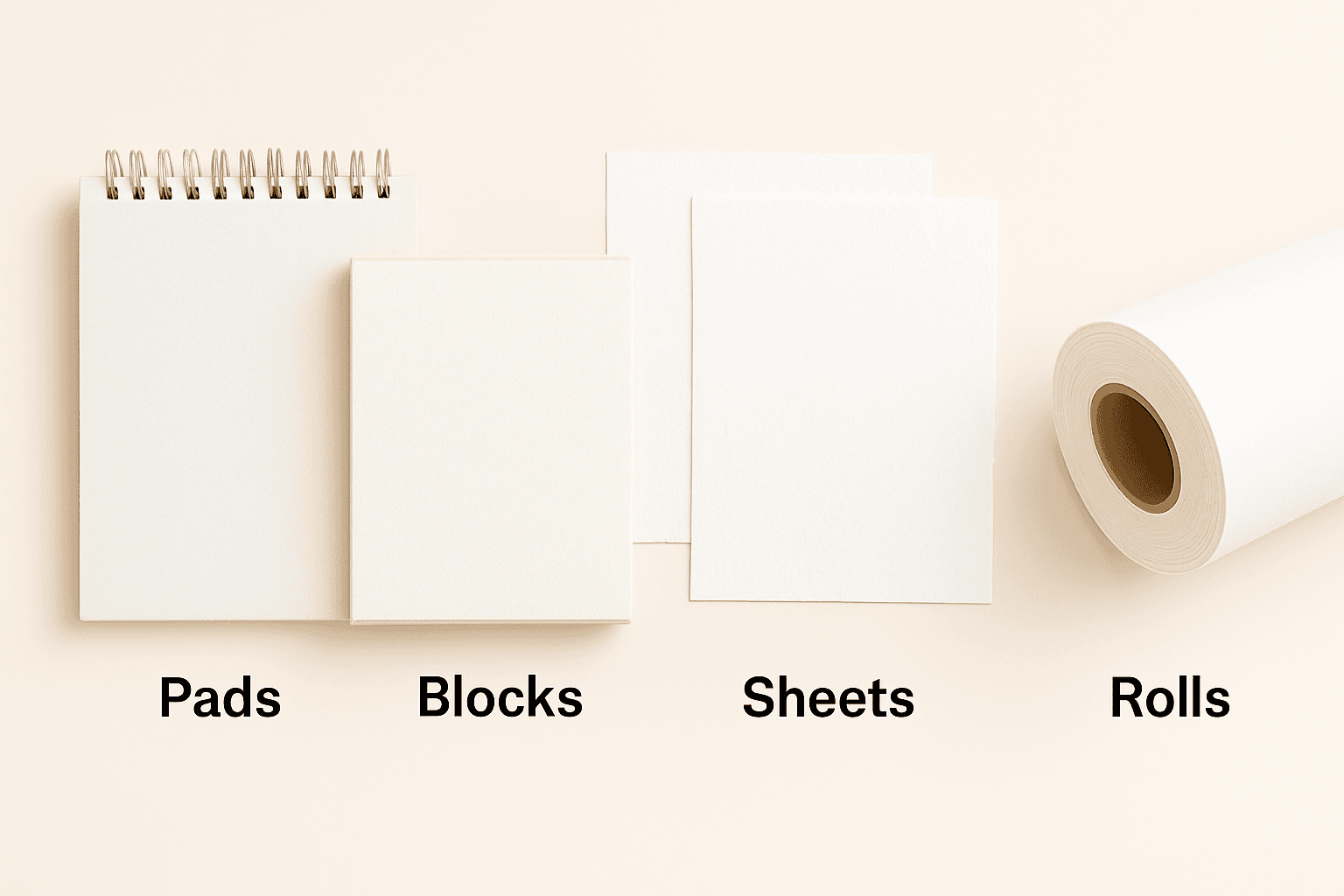 Format - Pads, Blocks, Sheets, Rolls