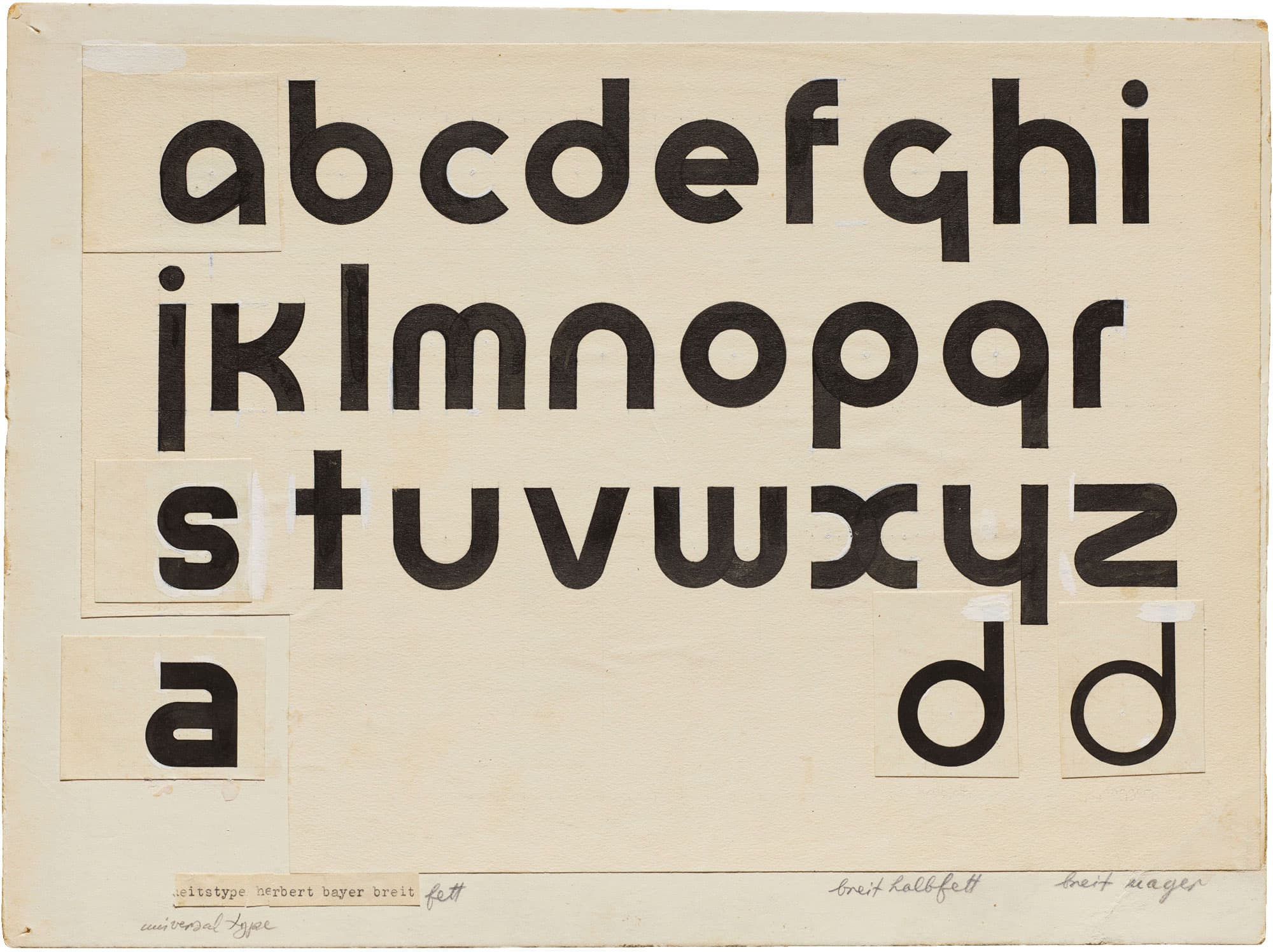  Universal Typeface by Herbert Bayer