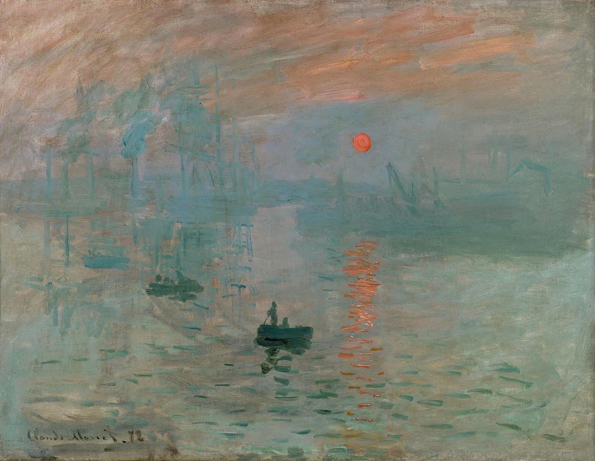 "Impression, Sunrise" by Claude Monet - Landscape Painting