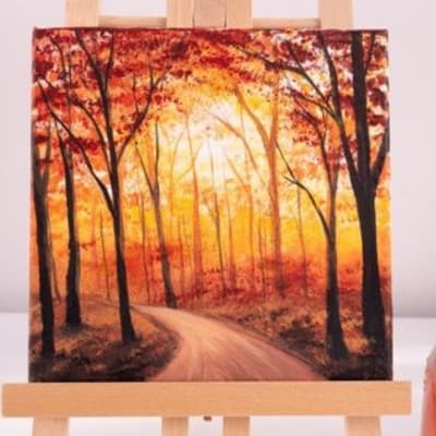 Fall Landscape Painting on Canvas