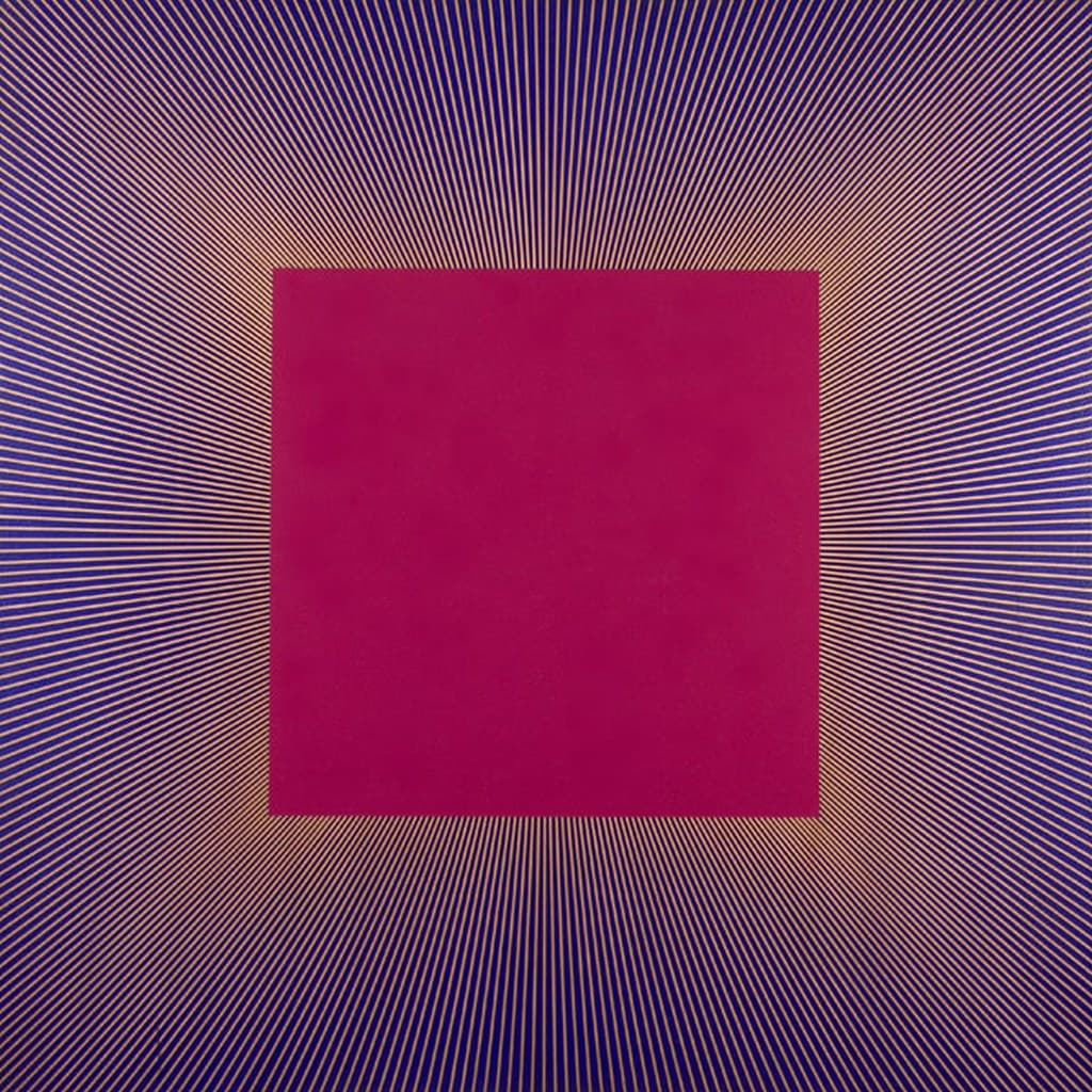 Richard Anuszkiewicz – Deep Magenta Square