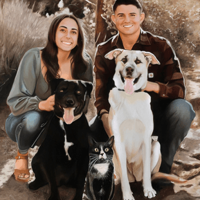 Pet Portrait with a Twist - Anniversary Painting Ideas
