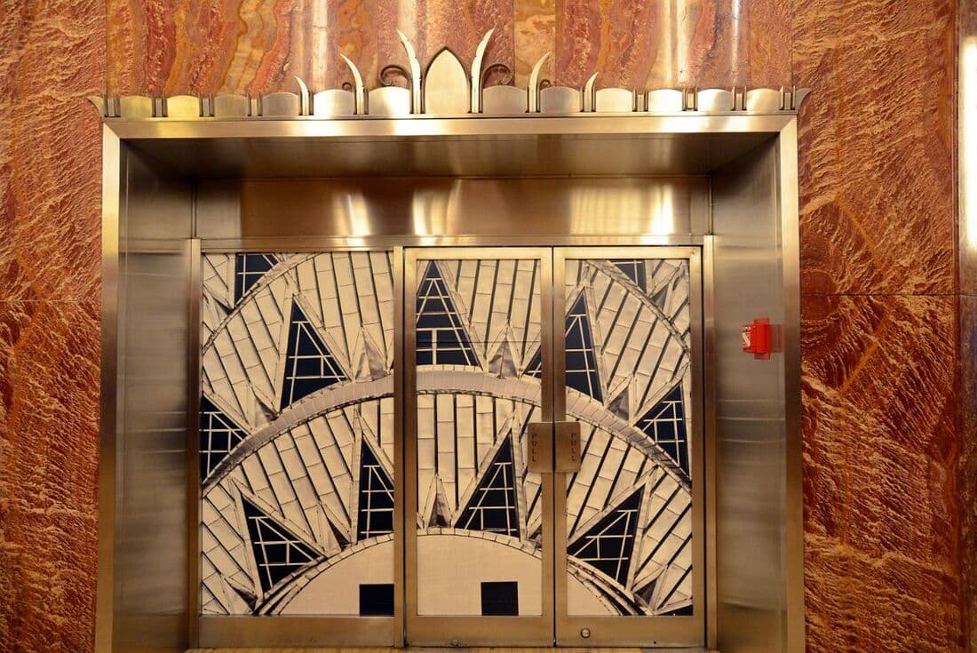 Chrysler Building Interiors – Murals and Ironwork