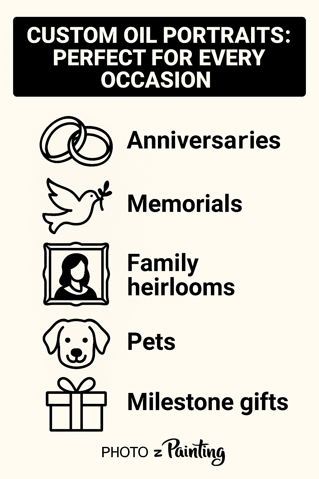 Custom oil portraits