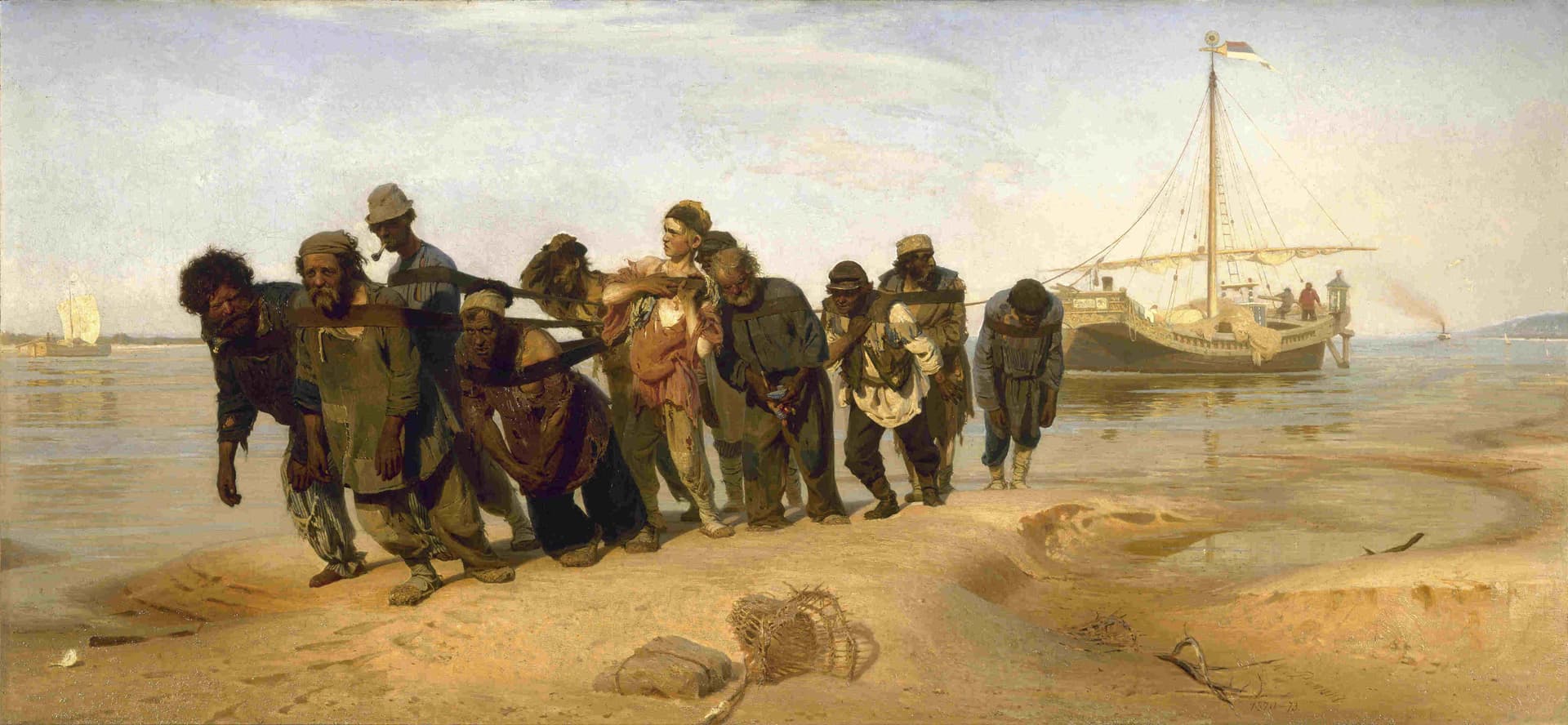 Barge Haulers on the Volga – Ilya Repin (1870–1873)