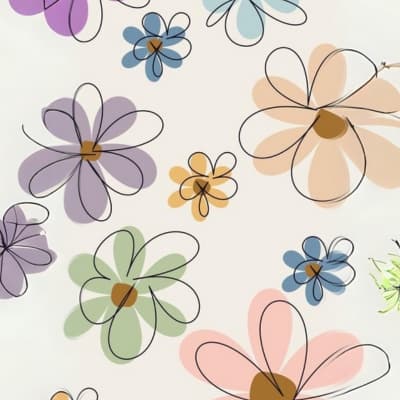 Colorful Flowers Giving Lovely And Calm Vibes - Cute Paintings