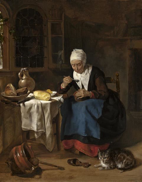 Gabriel Metsu Cat