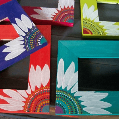 Hand-Painted Picture Frame