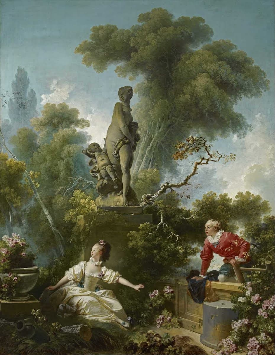 The Meeting (from The Progress of Love series) by Jean-Honoré Fragonard 