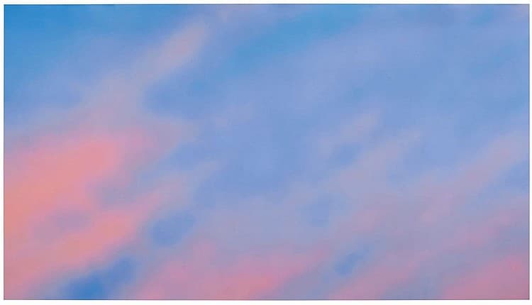 "Sky Backdrop" by Roy Lichtenstein - Acrylic Painting